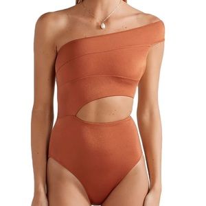 NWT Oye Swimwear one-shoulder swimsuit size S